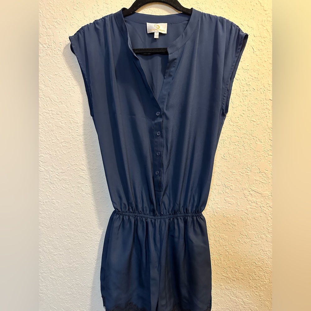 Dressy dark blue romper